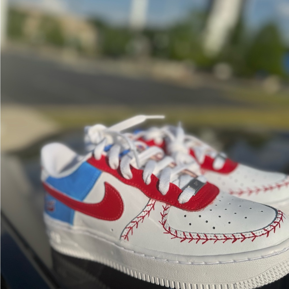 Custom Trash Panda Nike Air Force 1 W Sz 7.5/ Y6 - Picture 5 of 11